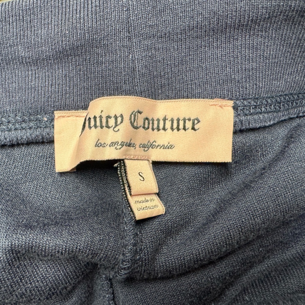 NWT Juicy Couture Track Pants SZ S Navy - Picture 5 of 8